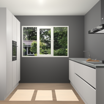 Zijdegrijze Greeploze keuken Bytom 55663