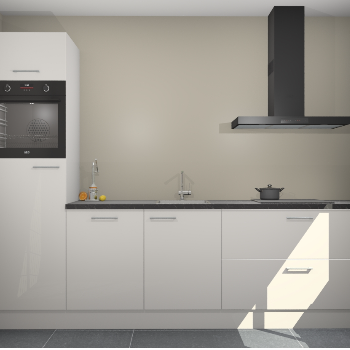 Zijdegrijze hoogglans keuken Tokelau 45001