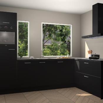 Zwarte keuken Cannes 74243