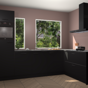 Zwarte keuken Cannes 74245