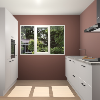 Zijdegrijze  keuken Bytom 55667