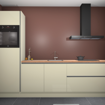 Magnolia hoogglans greeploze keuken Tokelau 45020