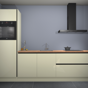 Magnolia hoogglans greeploze keuken Tokelau 45023