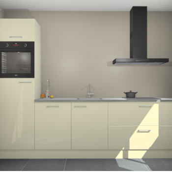 Magnolia hoogglans keuken Tokelau 45036