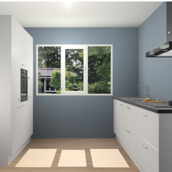 Zijdegrijze  keuken Bytom 55697