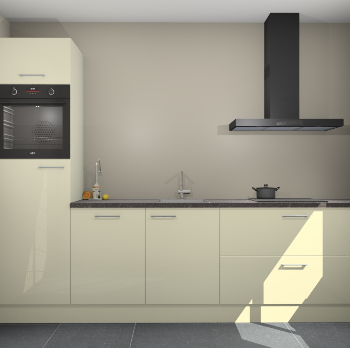 Magnolia hoogglans keuken Tokelau 45056