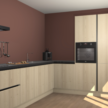 Vuren greeploze keuken Portland 77110