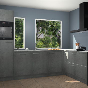 Beton parelgrijs keuken Cannes 75036