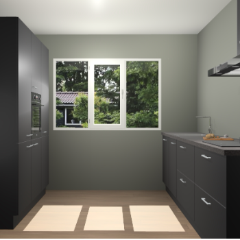 Zwarte keuken Bytom 58233