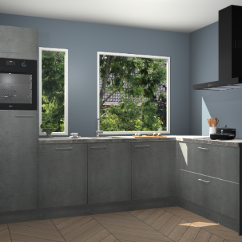 Beton parelgrijs keuken Cannes 75048