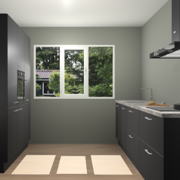 Zwarte keuken Bytom 58239