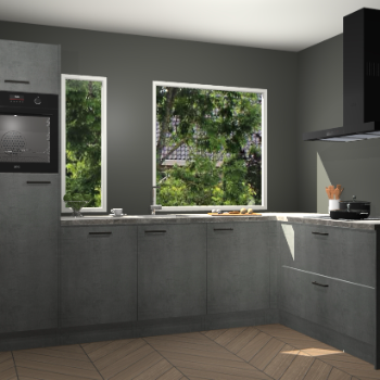 Beton parelgrijs keuken Cannes 75052