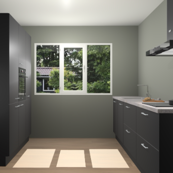 Zwarte keuken Bytom 58290