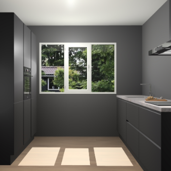 Zwarte Greeploze keuken Bytom 58296