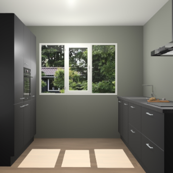 Zwarte keuken Bytom 58297