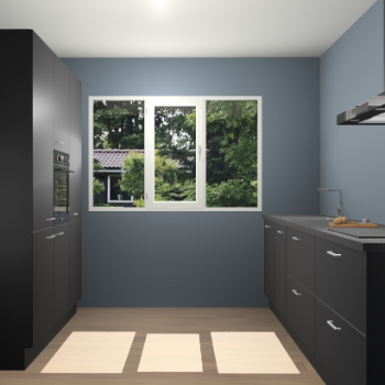 Zwarte keuken Bytom 58298