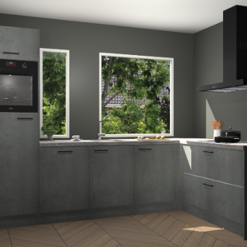 Beton parelgrijs keuken Cannes 75058