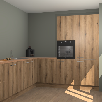 Goud Eiken keuken Portland 77335