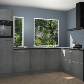 Beton parelgrijs keuken Cannes 75060