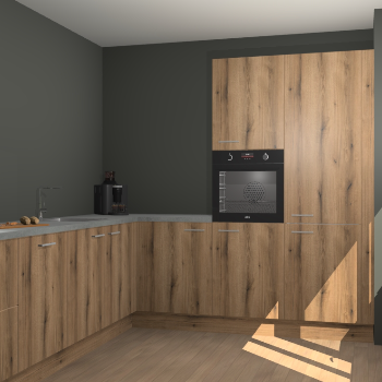 Goud Eiken keuken Portland 77379