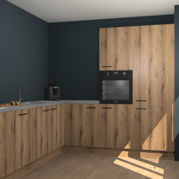 Goud Eiken keuken Portland 77381