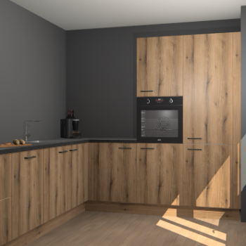 Goud Eiken keuken Portland 77395