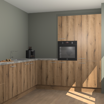 Goud Eiken keuken Portland 77404