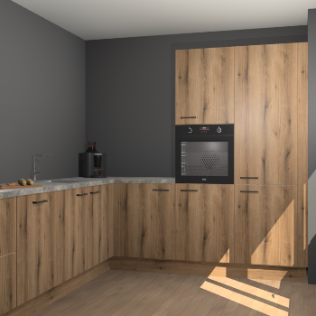 Goud Eiken keuken Portland 77408