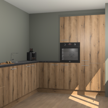 Goud Eiken keuken Portland 77433