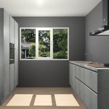 Beton Parelgrijs Greeploze keuken Bytom 61260