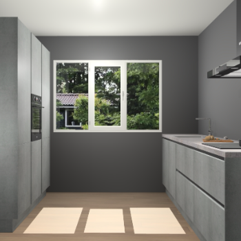 Beton Parelgrijs Greeploze keuken Bytom 61266