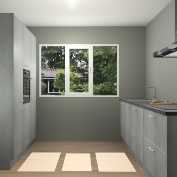 Beton Parelgrijs keuken Bytom 61300