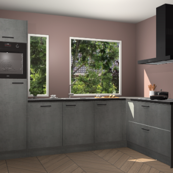 Beton parelgrijs keuken Cannes 75045