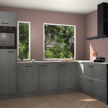 Beton parelgrijs keuken Cannes 75051