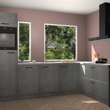 Beton parelgrijs keuken Cannes 75057