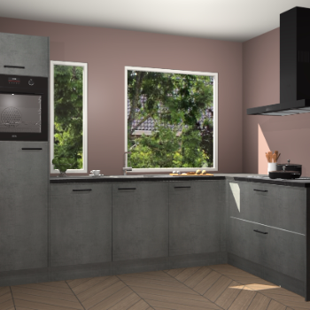 Beton parelgrijs keuken Cannes 75063