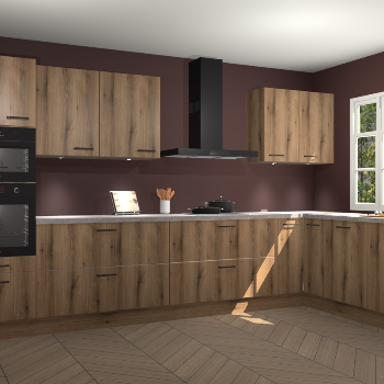 Goud eiken keuken Graz 71847