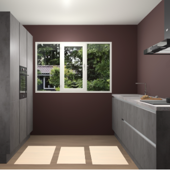 Beton Antraciet Greeploze keuken Bytom 61017