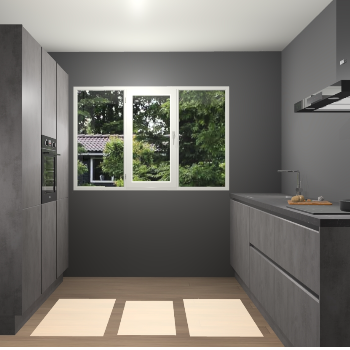 Beton Antraciet Greeploze keuken Bytom 61026