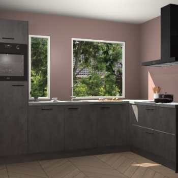 Beton antraciet keuken Cannes 75205