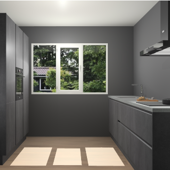 Beton Zwarte Greeploze keuken Bytom 60541