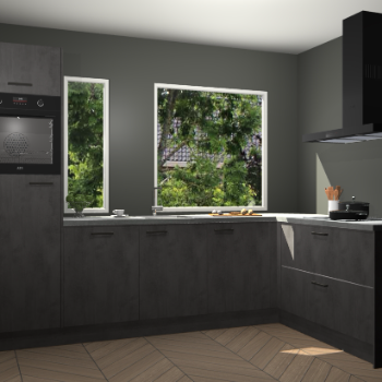 Beton antraciet keuken Cannes 75206