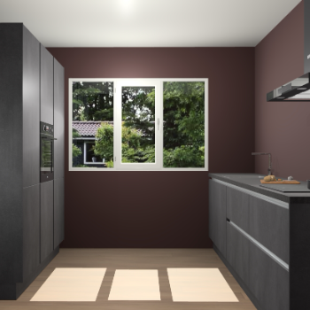 Beton Zwarte Greeploze keuken Bytom 60544