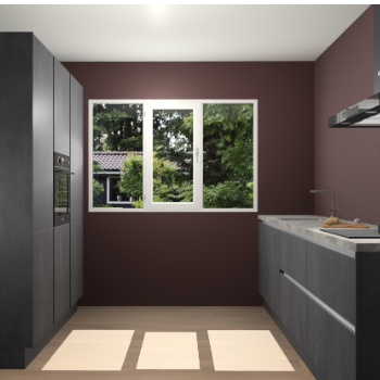 Beton Zwarte Greeploze keuken Bytom 60752