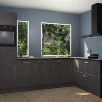 Beton antraciet keuken Cannes 75208