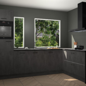 Beton antraciet keuken Cannes 75212