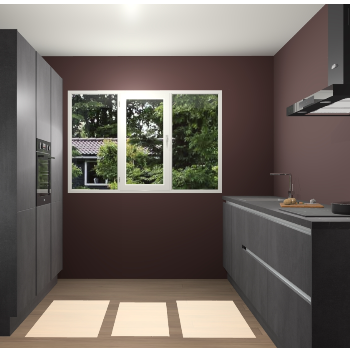 Beton Zwarte Greeploze keuken Bytom 60769