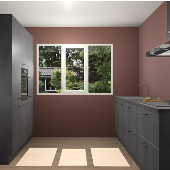 Beton Zwarte keuken Bytom 60817