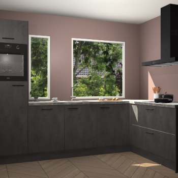 Beton antraciet keuken Cannes 75217