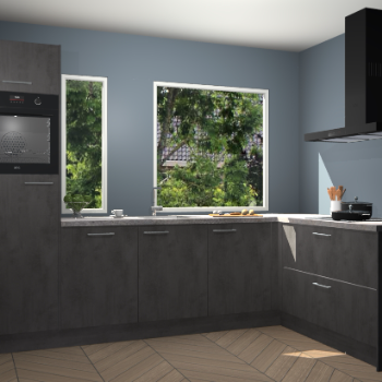 Beton antraciet keuken Cannes 75220